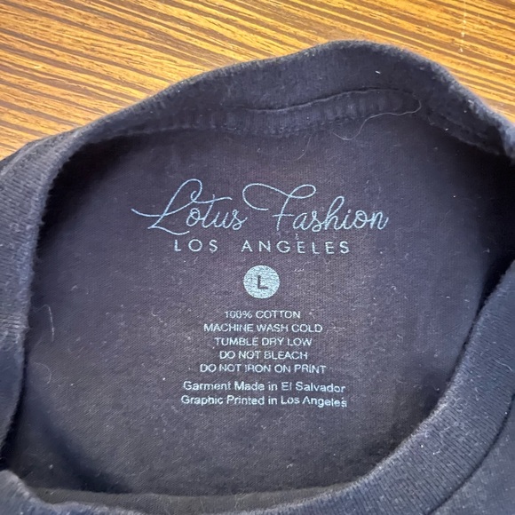 Black Crop Top with Skeleton Hand Design - Picture 2 of 2